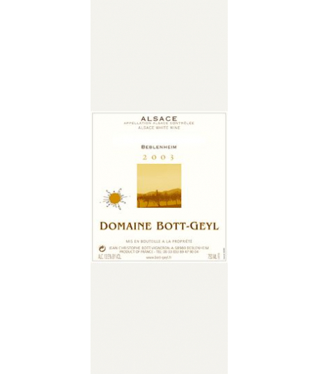 Pinot Blanc Grains Passerillés 2003 (Domaine Bott-Geyl)