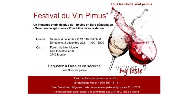 Festival du Vin Pimus 4-5 décembre 2021