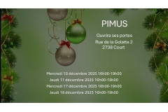Ouvertures les 10, 11, 17 et 18 décembre 2025