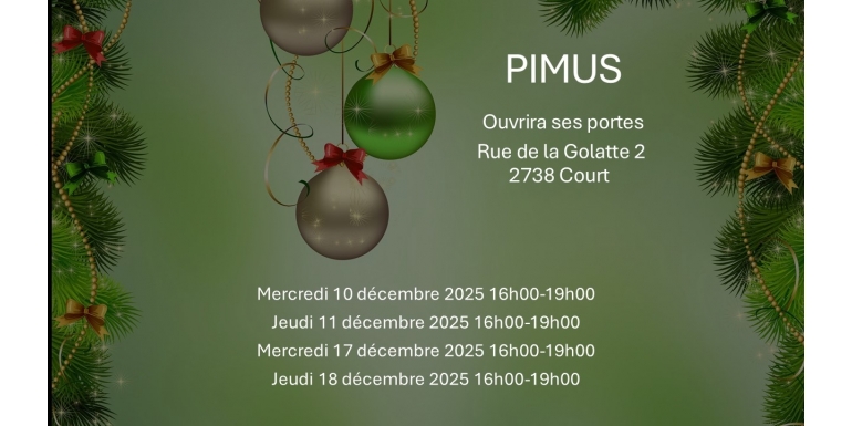 Ouvertures les 10, 11, 17 et 18 décembre 2025